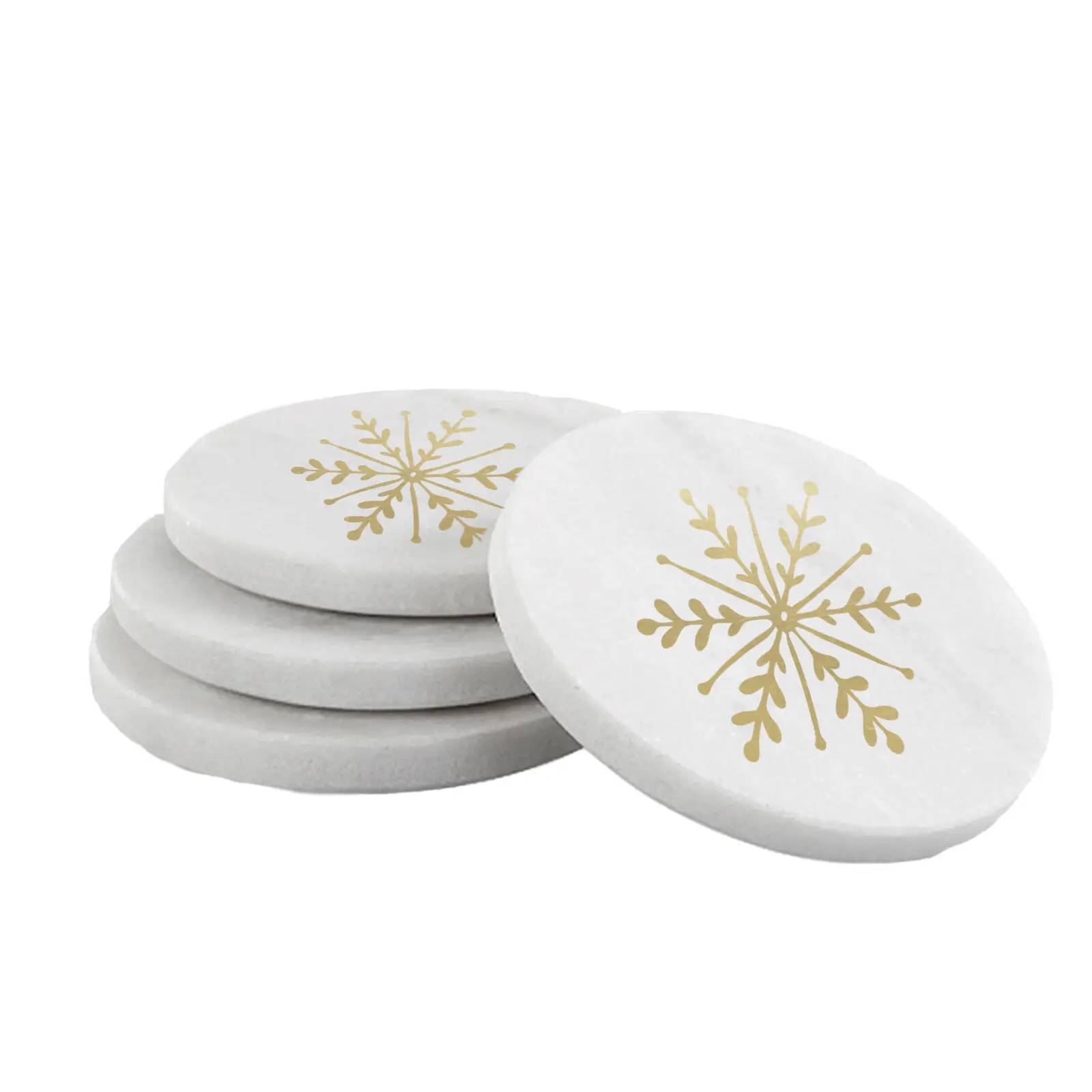 Hot Selling Round Shape Marble Coaster For Home Hotel Office Use Item Best Quality Serving Drinks Coaster