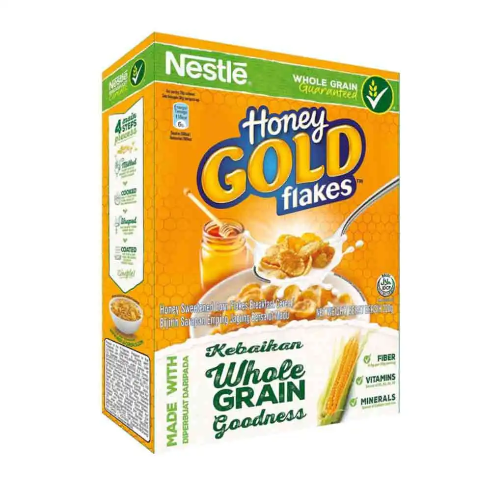 Honey Gold Breakfast Cereal 220g Flakes Corn And Honey