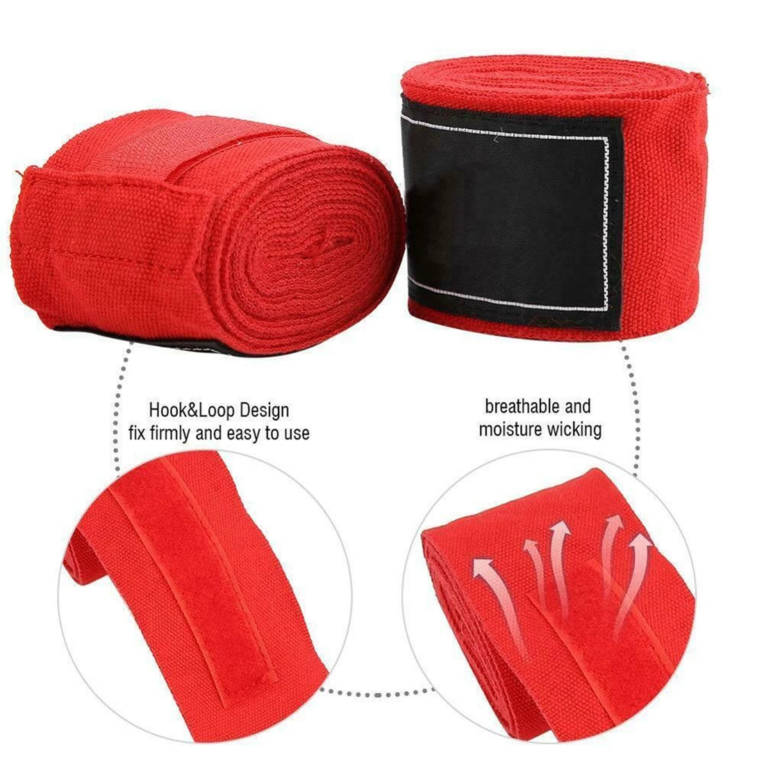 Custom Logo Low Price Fitness Elastic Neoprene Fabric Tape Boxing Bandage Hand Wraps Whole Sale Price