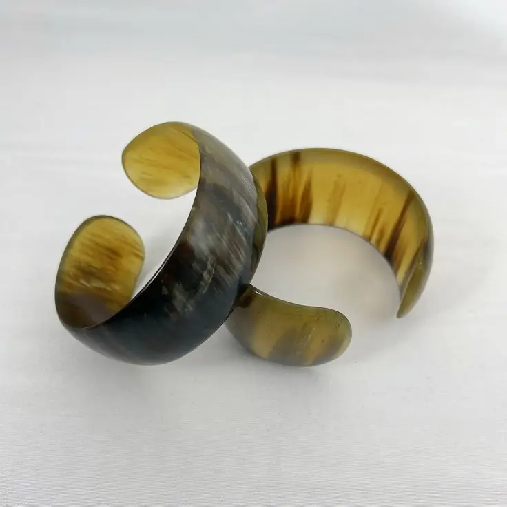 Indian Handmade Buffalo Horn Bracelet 100% best quality natural horn bracelet customized packing handmade fashion jewelry bangle