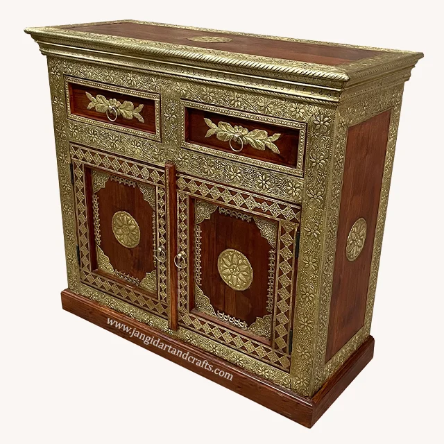 Living Room Food Buffet Display Nordic Buffet Cabinet Wooden Luxury Sideboard Handmade Furniture Manufacturer Exporters India