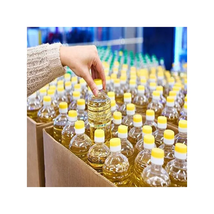 High Quality 100% Pure Organic Sunflower Oil in Golden Packings Refined Bulk for Cooking Food Use Wholesale