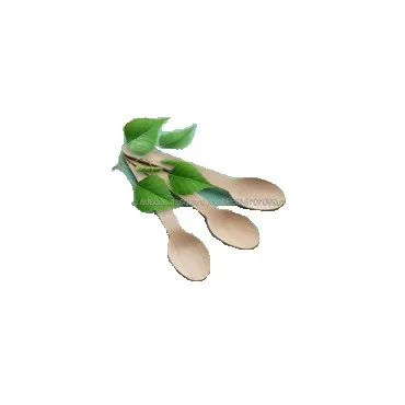 Disposable wooden spoon suitable for hot and cold food birch veneer wholesale catering anniversaries