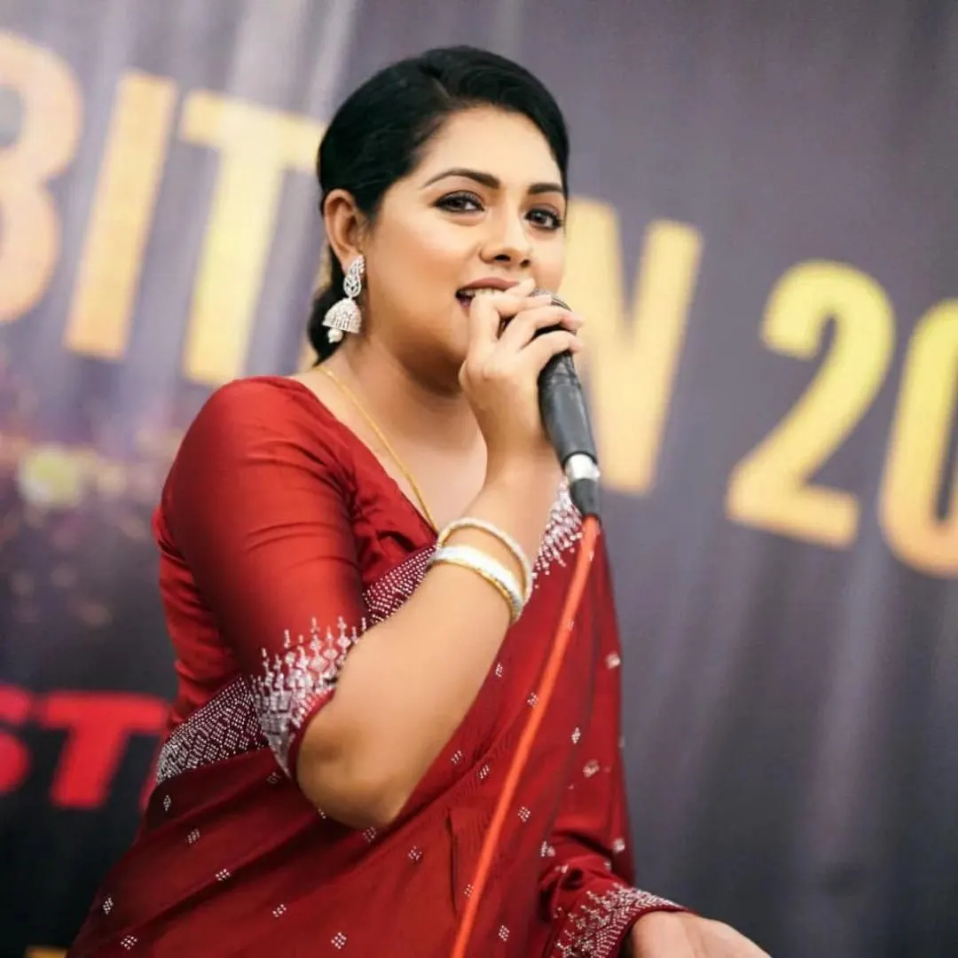 Soft Rangoli Silk Fabric With Designer Diamond  Work Along With Matching Blouse & Piping