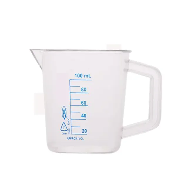 Beaker With Handle PP & TPX Material For Lab Use Best Wholesale Price Deal Available plastic beaker with handle