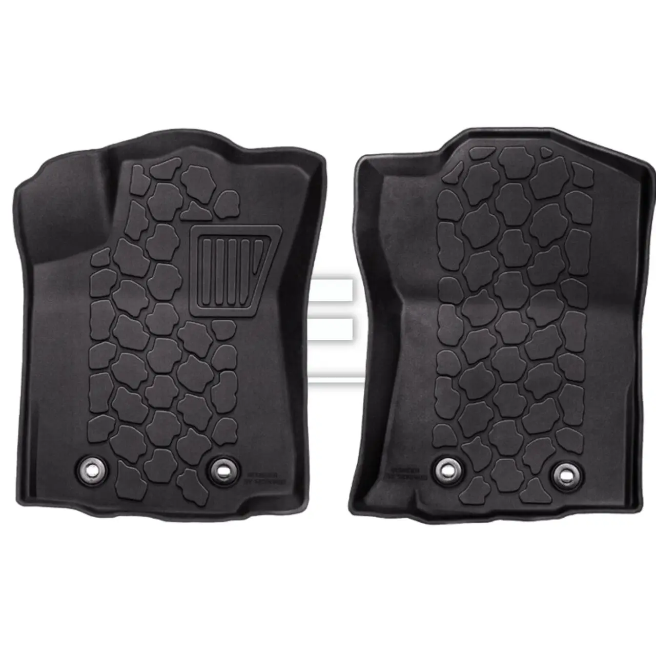 Автомобильные коврики TPR, Заводские всепогодные автомобильные коврики 3D для 2018-2023 Toyota Tacoma передний ряд