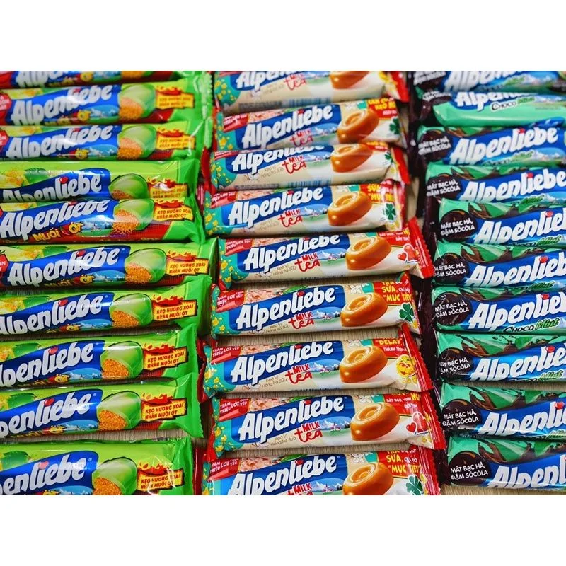 Cheap Price Export Confectionery Alpenlieb Milk Tea and Pomelo Honey Tea Flavor Hard Candy 512gx24bags Jawbreaker Candy