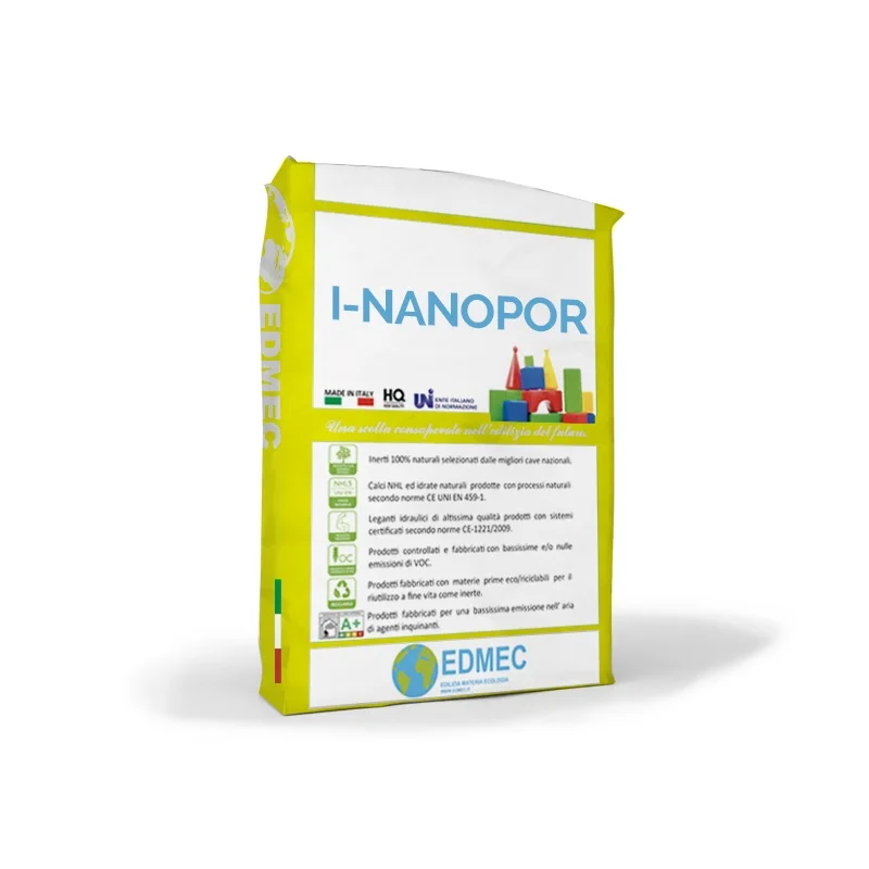 nanoporized fibre reinforced thermal plaster certified pure NHL lime based cement product