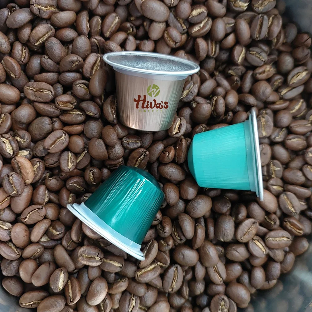 Nespresso compatiple Capsule Coffee at Factory Viet Nam Coffee ROBUSTA ARABICA Premium fruity 5.8g Cheap price Ready to Export