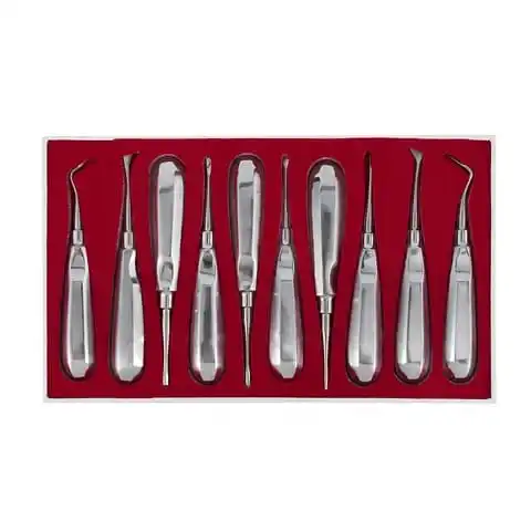tooth  extraction  dentistry  tool  10  pcs   dental  elevator  tooth  extracting  forceps