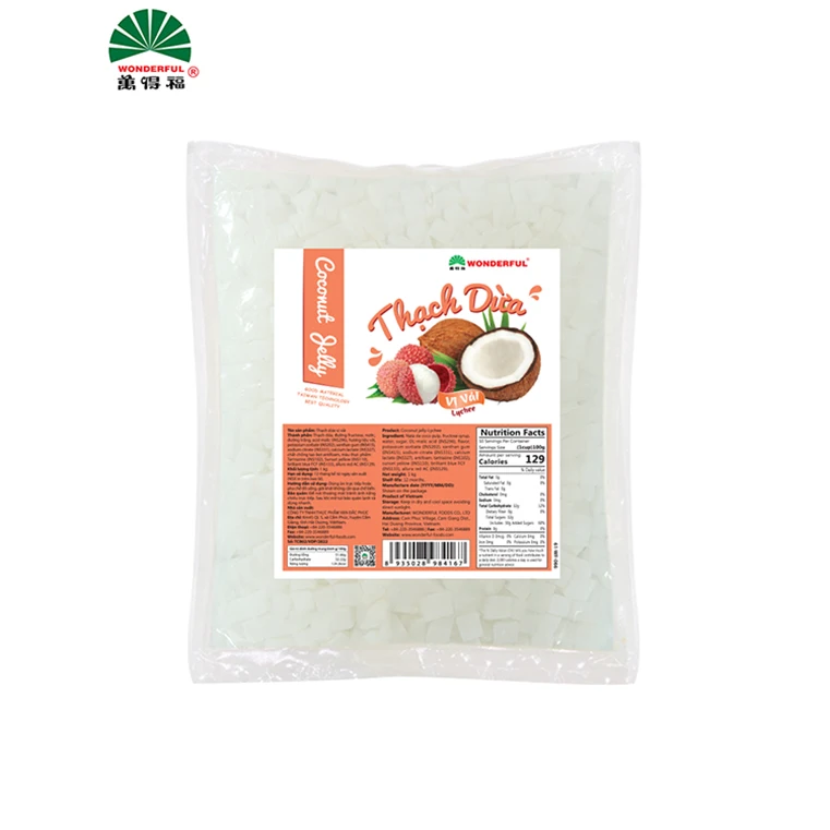 Hot Sale Hosong high quality Coconut jelly-litchi Manufacturer Made In Vietnam