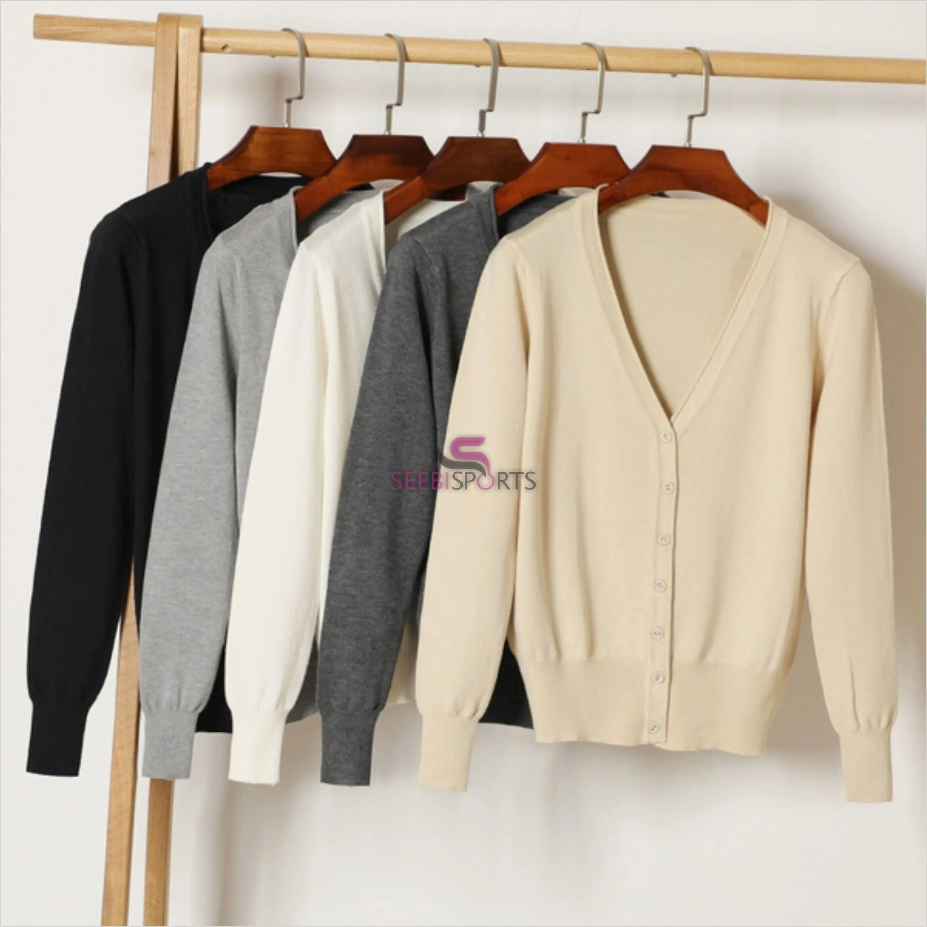 Low MOQ Men Cardigan 100% Cotton High Quality Knitted Sweater Custom Knit Long Sleeve Cardigan Sweater