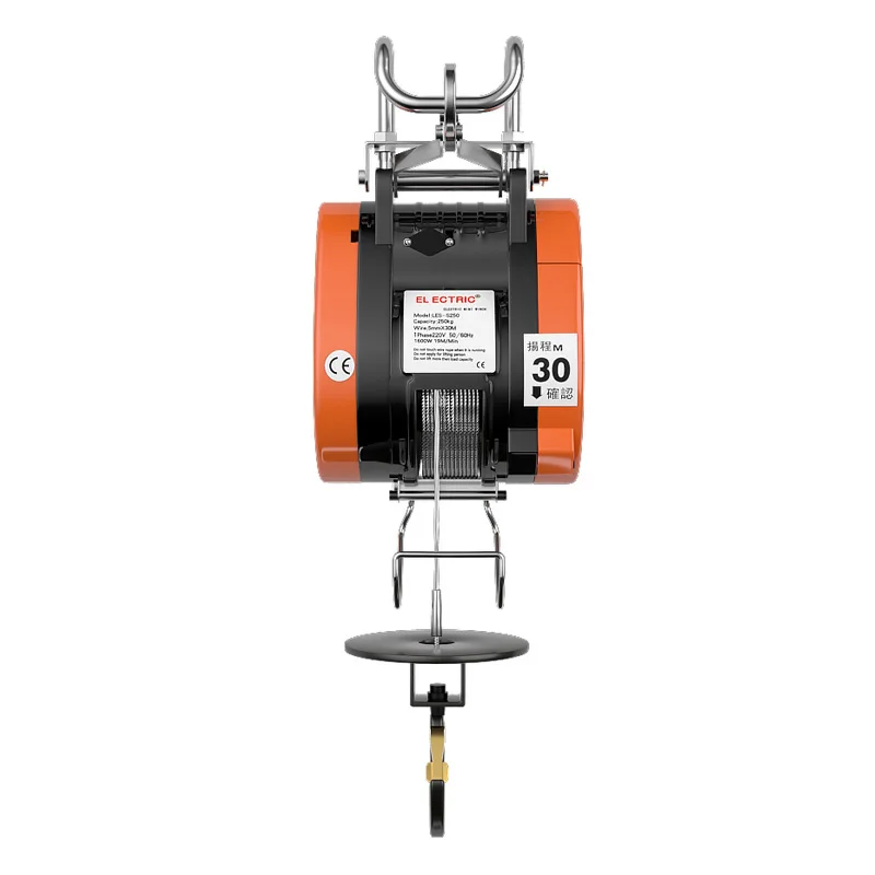 Wholesale Mini Portable 180kg 30m Wire Rope Traction Hoist Home Construction