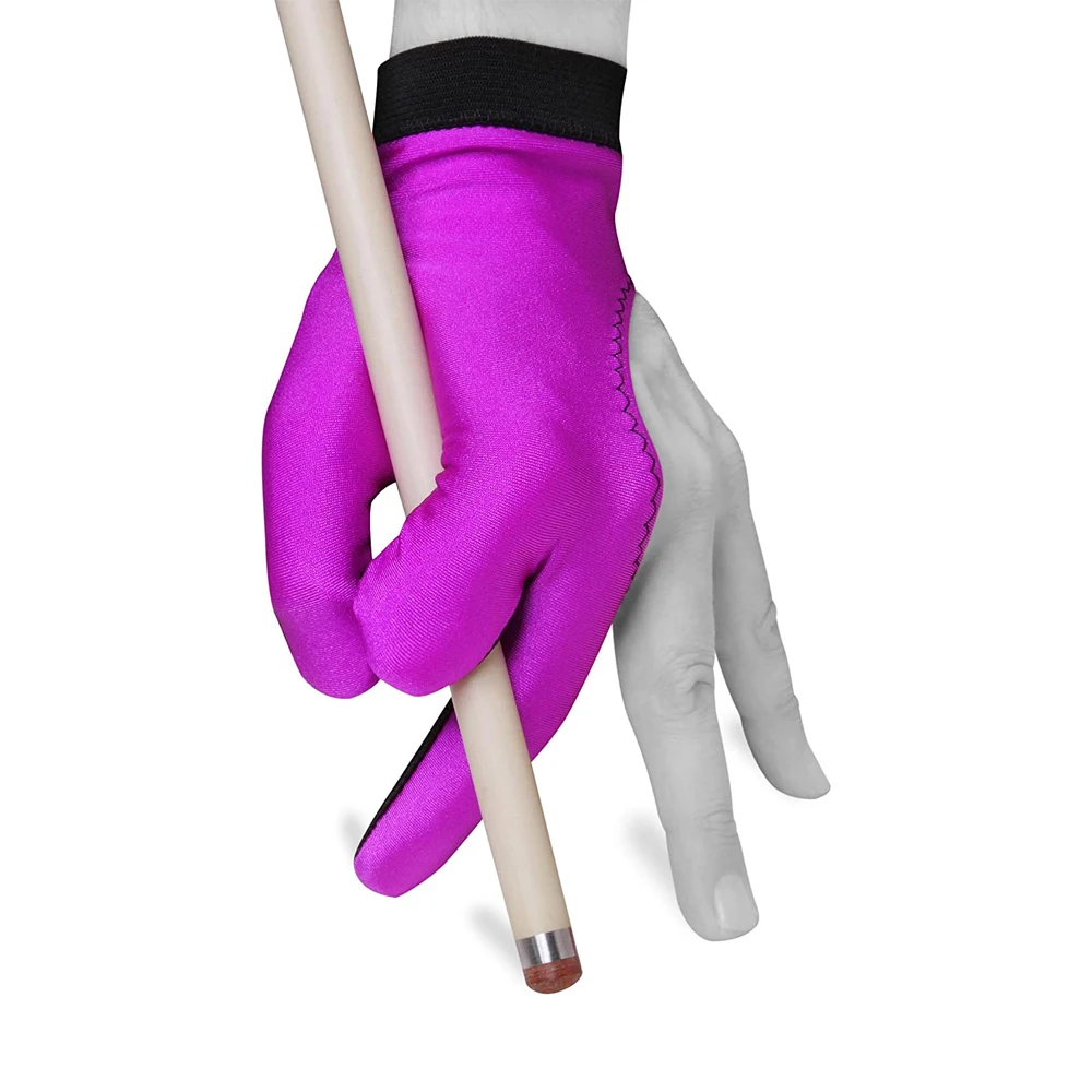 Pool Gloves Professional Player Three Finger Left Elastic Cue Stretchable Hand Protection Shooter Sport Snooker Billiard Gloves