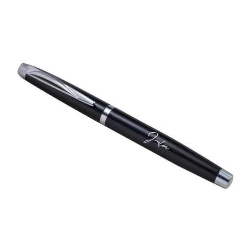 Huge Demand Customizable Black Gray Metal Pen for Corporate Gifting School and Stationery Supplies Simple and Attractive Look