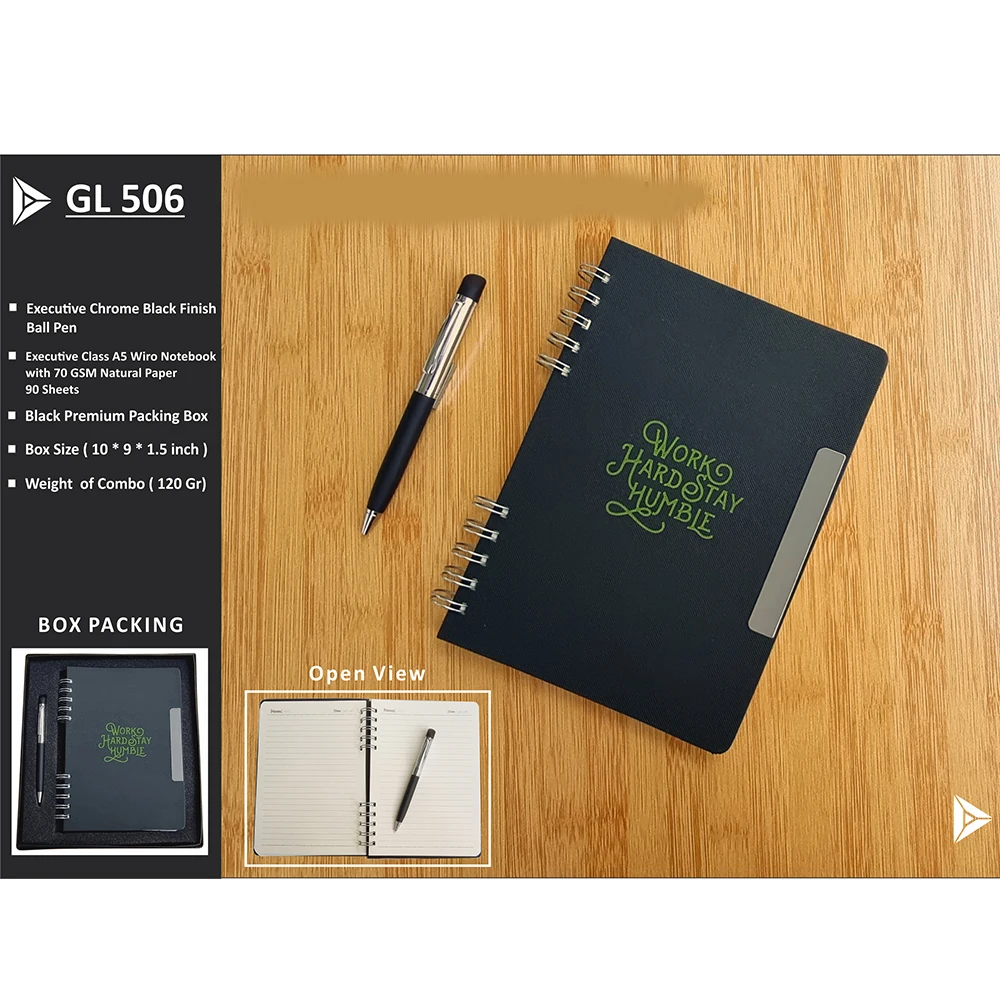 Trending Notebook with Pen Customized Logo Fashion Promotional Corporate Gifts for Staff Personalized wooden notebook