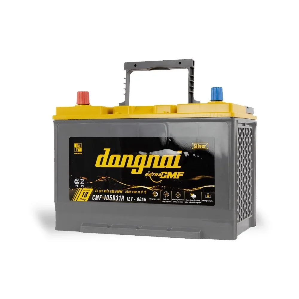 Автомобильный аккумулятор Dongnai Extra CMF 105D31R (12V-90Ah) высокое качество дополнительное обслуживание сделано во Вьетнаме