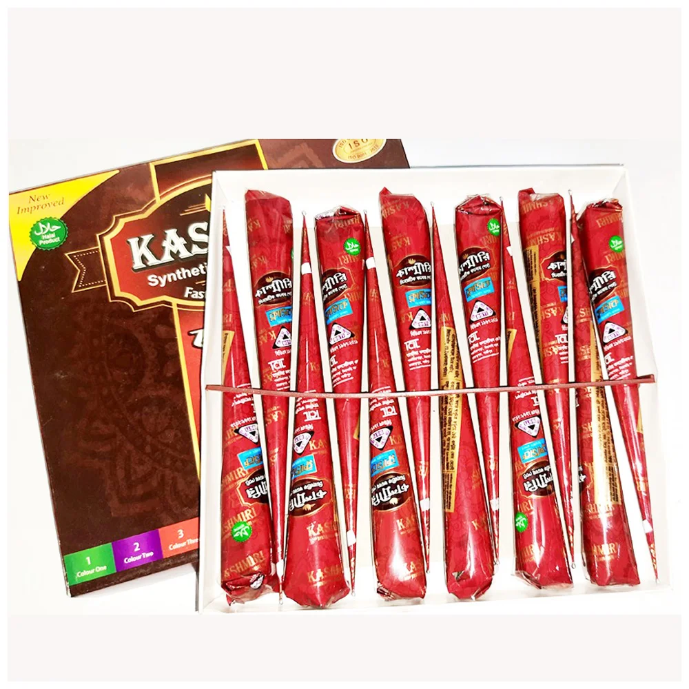 Kashmiri Henna Mehndi Multicolor Instant Color Tattoo Mehndi Manufacture From Bangladeshi Natural Cone Mehndi New Style Makeup