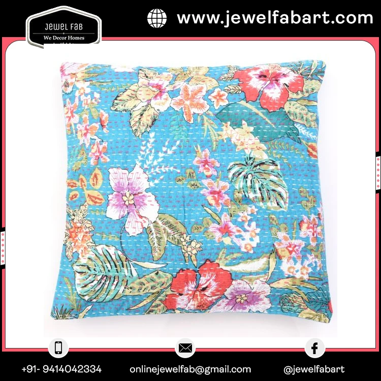 Handmade Mandala Round Floor Cushion Cover Large Pillow Indian Picnic Beach Party Available at Best Price 100% Cotton Multicolor