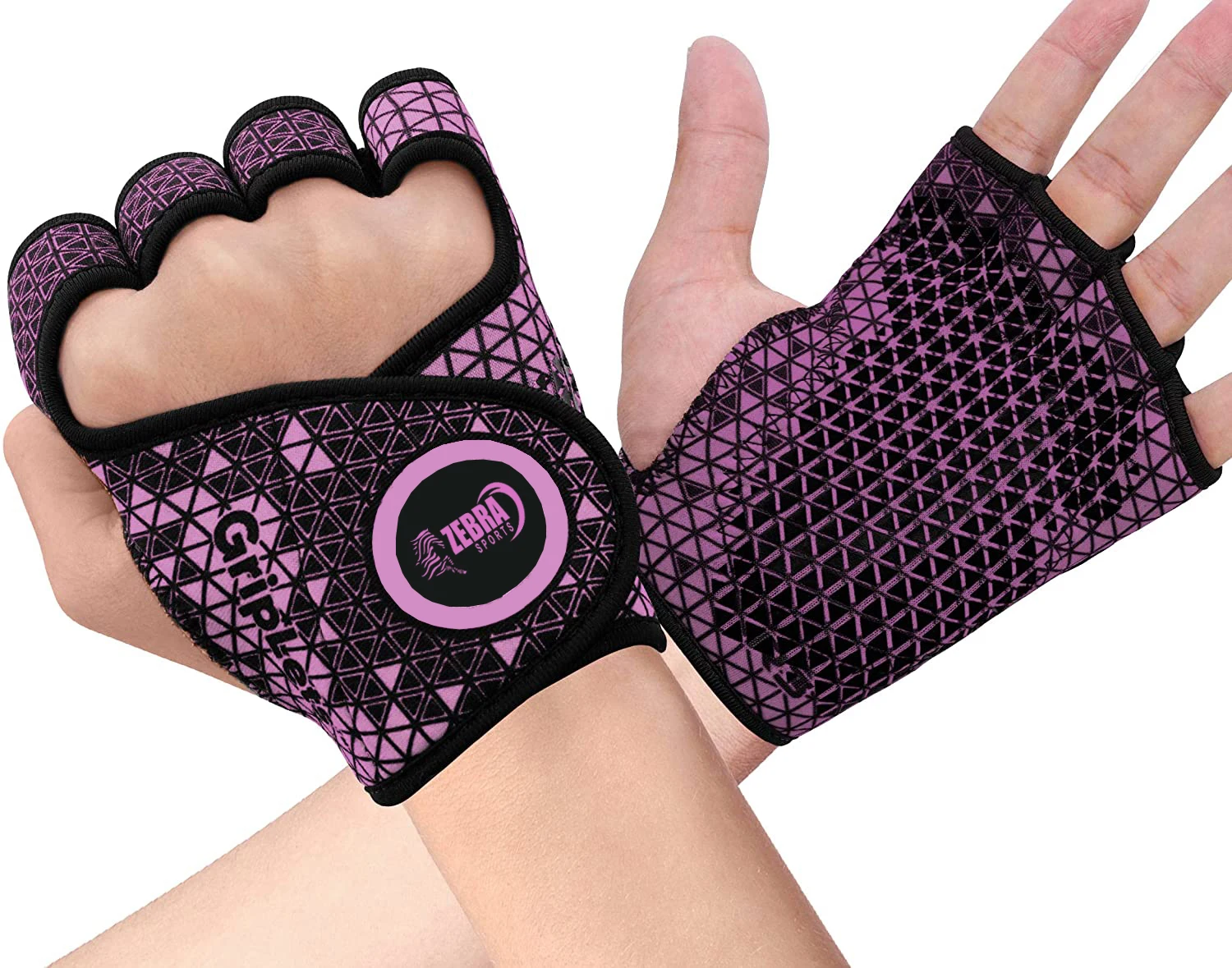 Weight Lifting Gloves Grip, Non Slip Neoprene Ventilated Gym Barehand Gripper, Silicon Palm Protection, Powerlifting Fitness