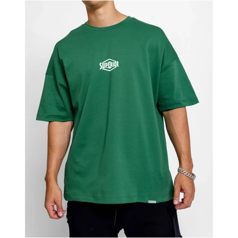 Oversized Short Sleeve T-Shirt for Men Good Quality White American Motorcycle Print Large Neck Top Gym Long Length Clothing