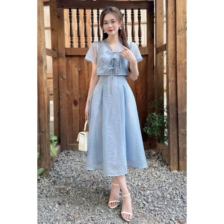 Elegant Casual Dresses Fast Delivery Comfortable For Women Clothing Luxury Design Customization Producer Vietnam Manufacturer