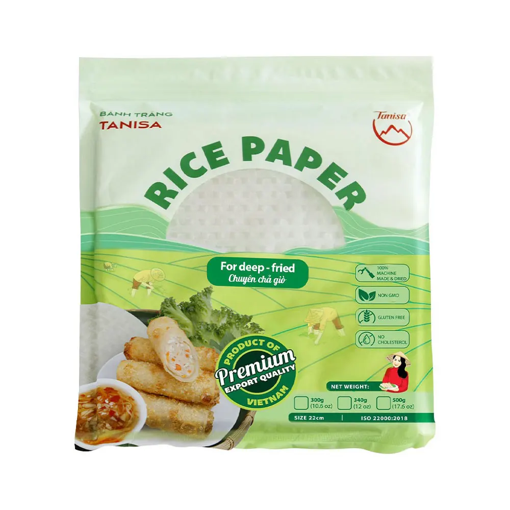 Лучший Оптовый Поставщик вьетнамской рисовой бумаги для пружинных рулонов 16 см/18 см/22 см/31 см/32