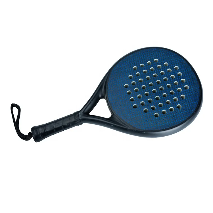 High End Hot Selling Diamond Teardrop Round Shape Custom Logo Carbon PadelFactory Price High Quality 3K Carbon Padel Racket