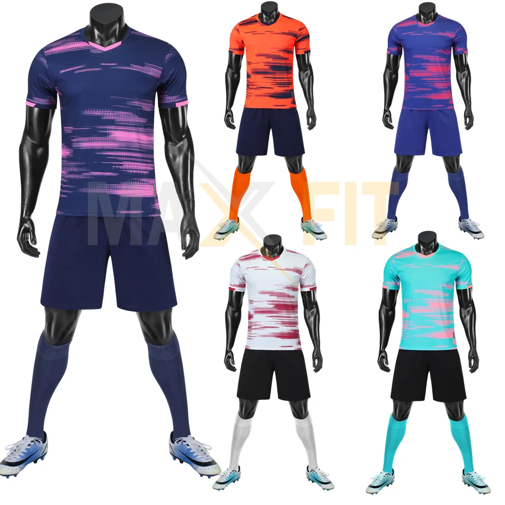 2023  Adult And Kid Football Jerseys Set Team Sportswear Children Soccer Professional Customized Team Uniform