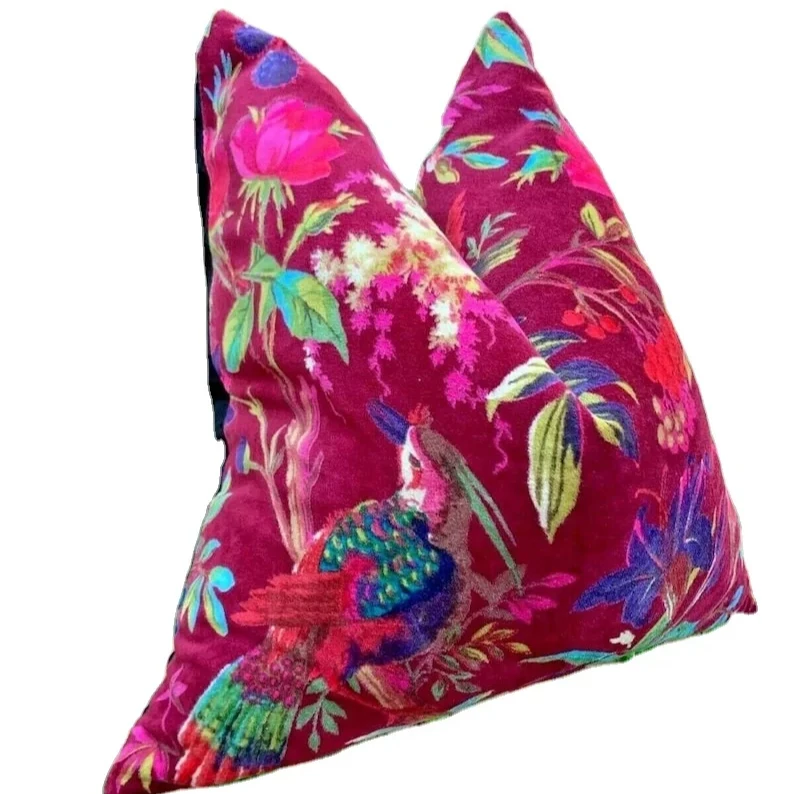 Mexican Painter Art Garden Country Mexico Muertes Cushion Cover Floral Decorative Silk Pillow Case with Printed Pattern