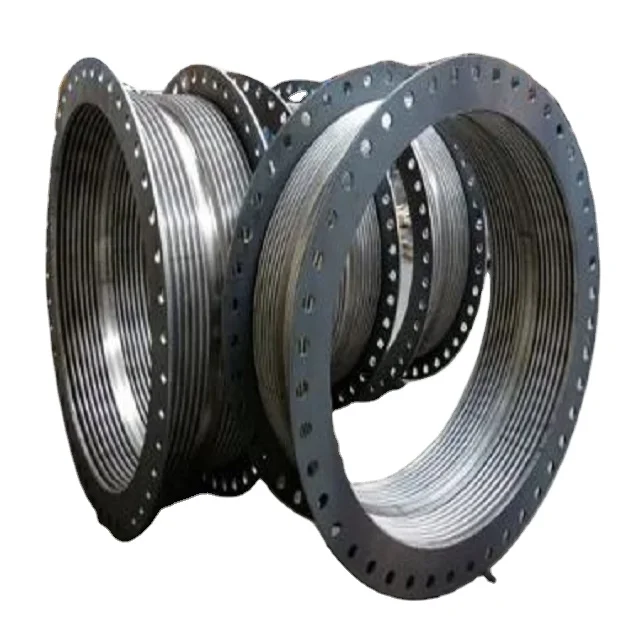 hydraulic cylinder Fabric Round Bellows cover with flange Universal Bellows With Flanges