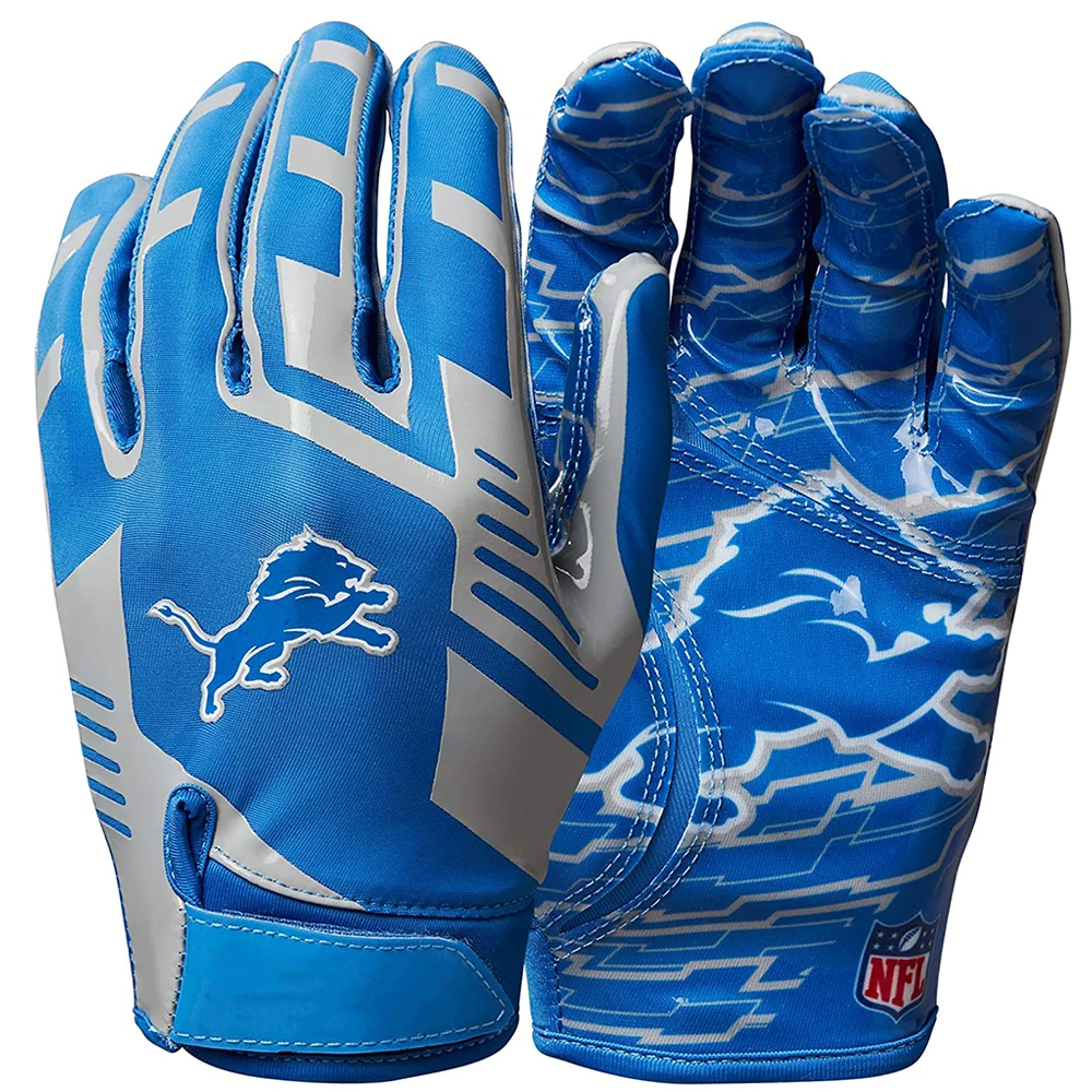 Custom Printed Silicone Anti-slip Palm American Football Outdoor Sports Gloves