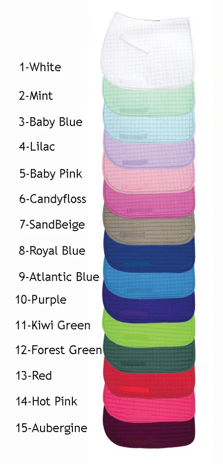 ALL PURPOSE HORSE POCKET SADDLE PAD ASSORTED COLORS DUAL SIDE QUILTED POCKETS BEST SELLER EQUESTRIAN PRODUCT