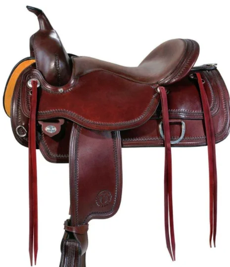 High Quality Premium Heavy Duty Cowboy Western Leather Horse Saddle with Tack Set