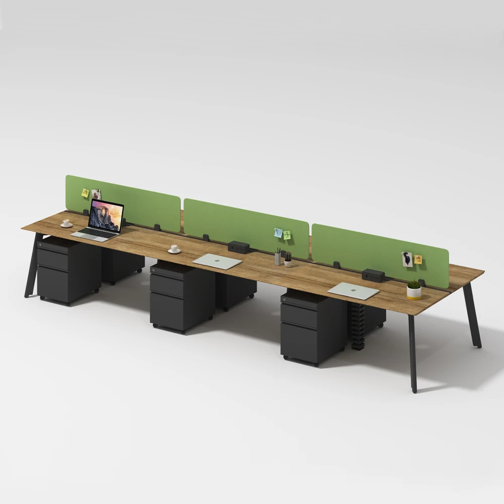 OMNI Flexible Collaborative Benching Multi-Person Workstation Office Desk with Power Option