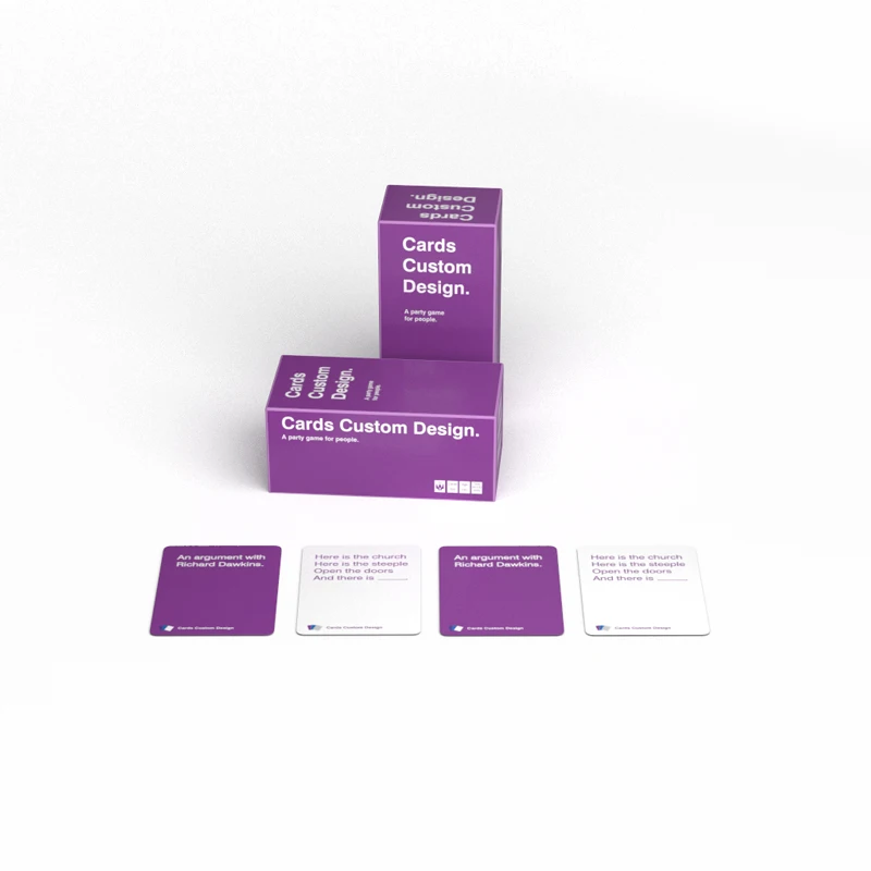 Factory Complete Oil Process Cards Competitive Price Wholesale Customized Party Card Games for Adult