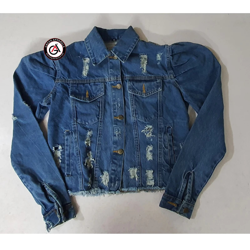 Delta Soror Embroidery Women Denim Jeans Jacket | Sorority Embroidered Ladies Jean Jacket