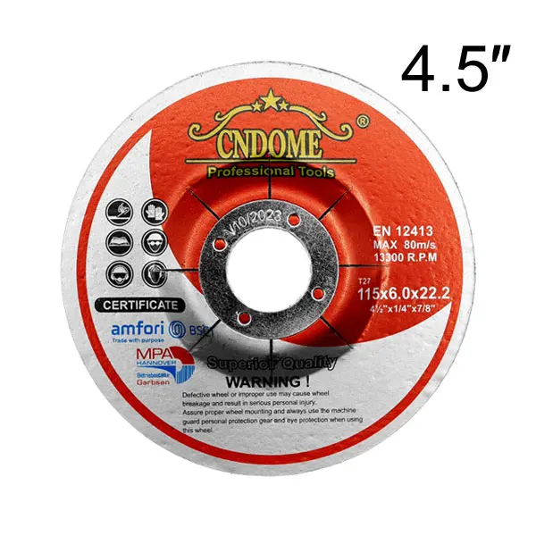 4.5' 1150W 115mm single speed power tools AC brushless motor angle grinder grinding disc for iron