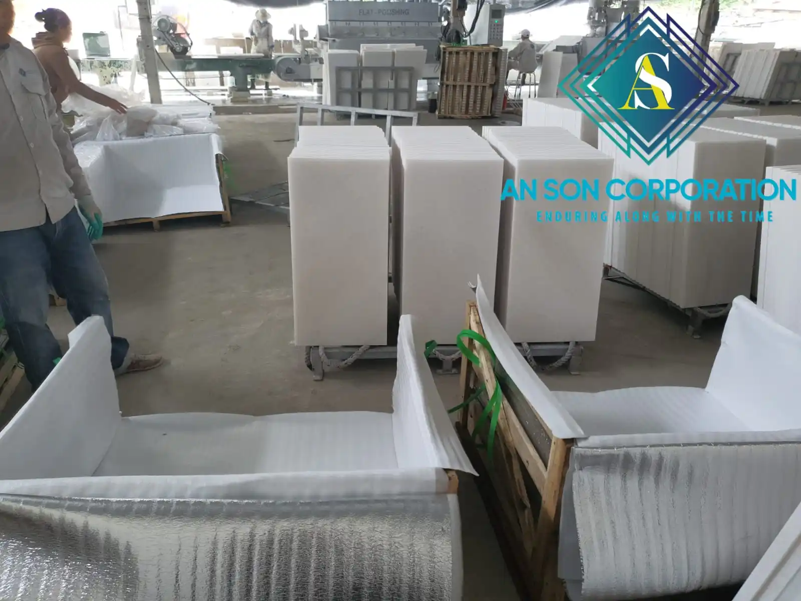 Top Quality Pure White Marble Tiles From Marble Manufacturer In Vietnam