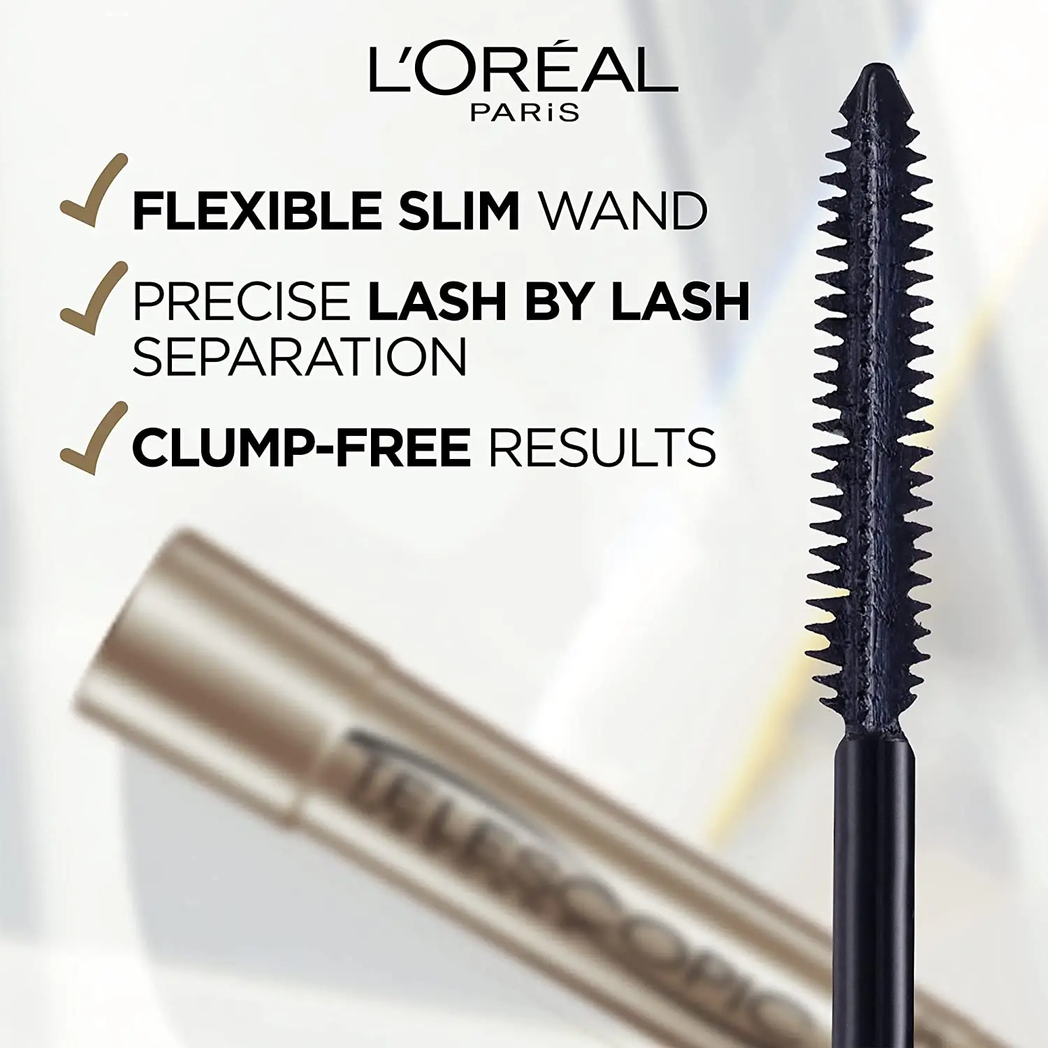 Makeup Telescopic Original Lengthening Mascara, Blackest Black, 0.27 Fl Oz 1 Count for bulk sales in the US
