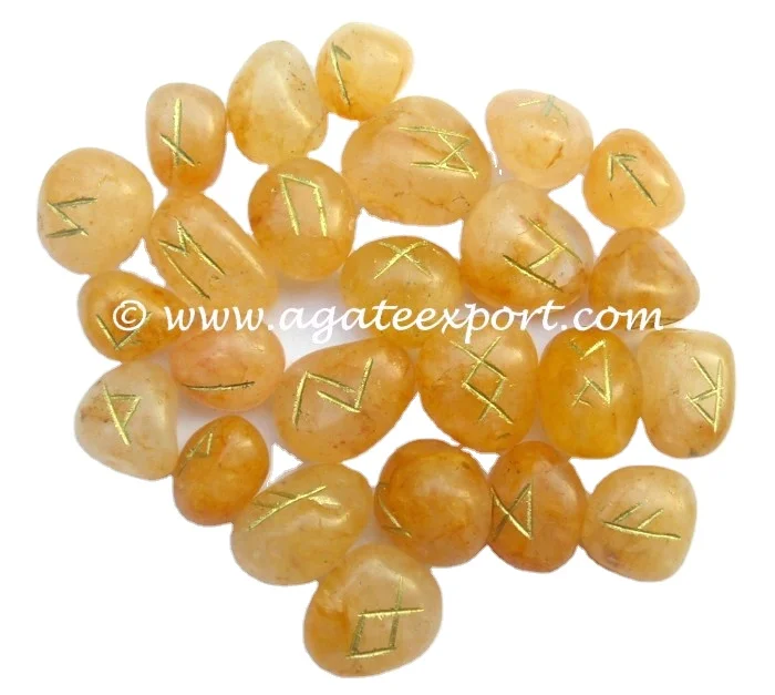 Buy Wholesale Semiprecious healing crystals Stone Craft Gemstone Rune Set Healing Rune Stones Sets Get Gems Runes