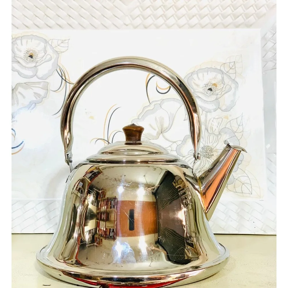 German Stainless Steel Tea Kettle Vintage Induction Boiling Kettle Whistling Feature All Kinds Qualities Tea Service Cookware