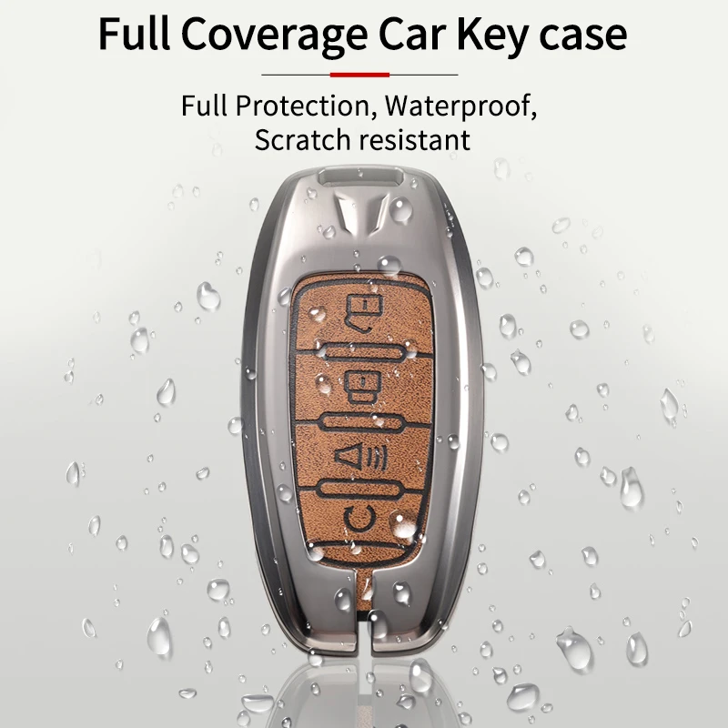 Car Key Case Shell Auto Emblem Keychain Ring For Haval Jolion F7 H9 H6 H2 F7X F7H H8 H3 H4 H1 H5 H7 F5 M4 M6 H6-Coupe