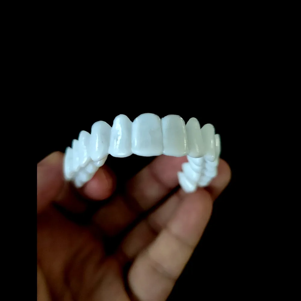 Big Size Snap on Smile Dental Upper Lower False Teeth Cover Perfect Bright Veneers Comfort Fit Flex Dentures Braces Whitening