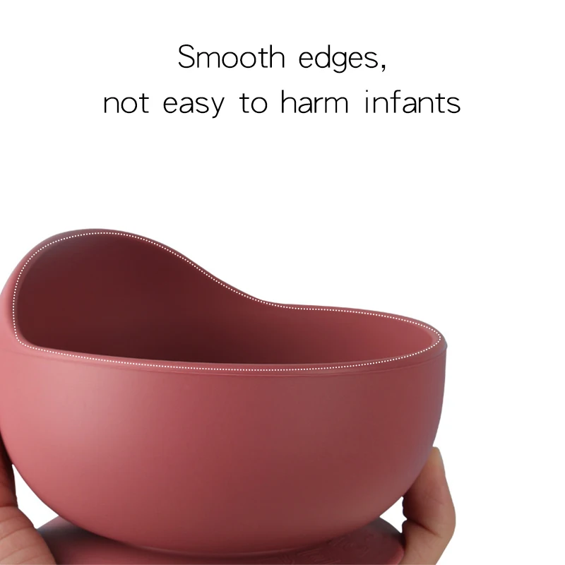 Stay Put Silicone Suction Bowl| Spoon Set BPA Free Babies Toddlers Infants