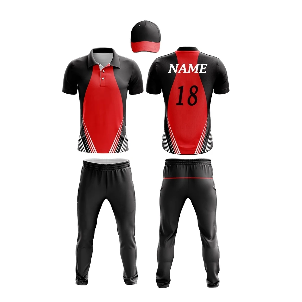 Hot Selling Best Design Customized Logo Printing Team Sports Wear Cricket Uniform In Different Colors