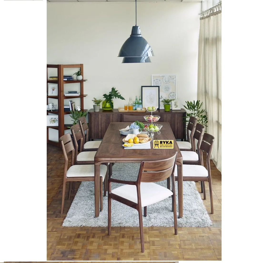 Antique Rustic Dining Table carved dining table teak Acacia Vietnam Table dining sets Antique 6 chairs wooden carved furniture