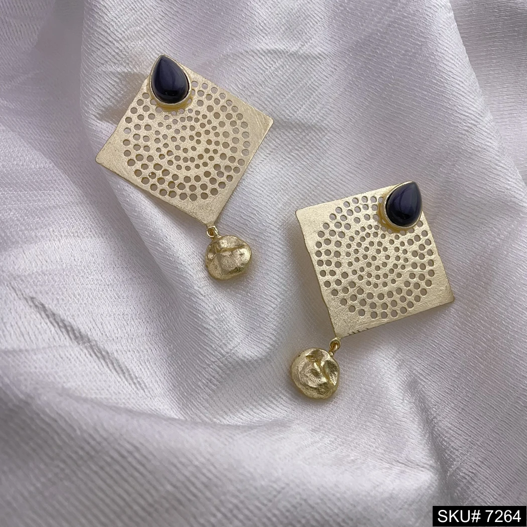 Серьги из Лабрадорита с драгоценными камнями