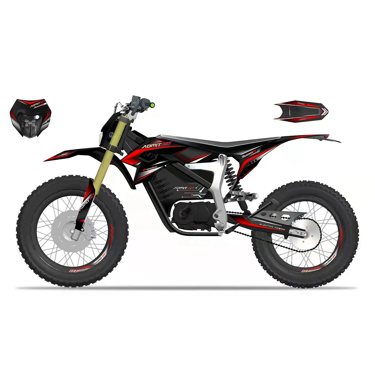 Admitjet взрослых 72V 12000W хорошая цена Evo чистые белые большой длинный диапазон Электрический Байк
