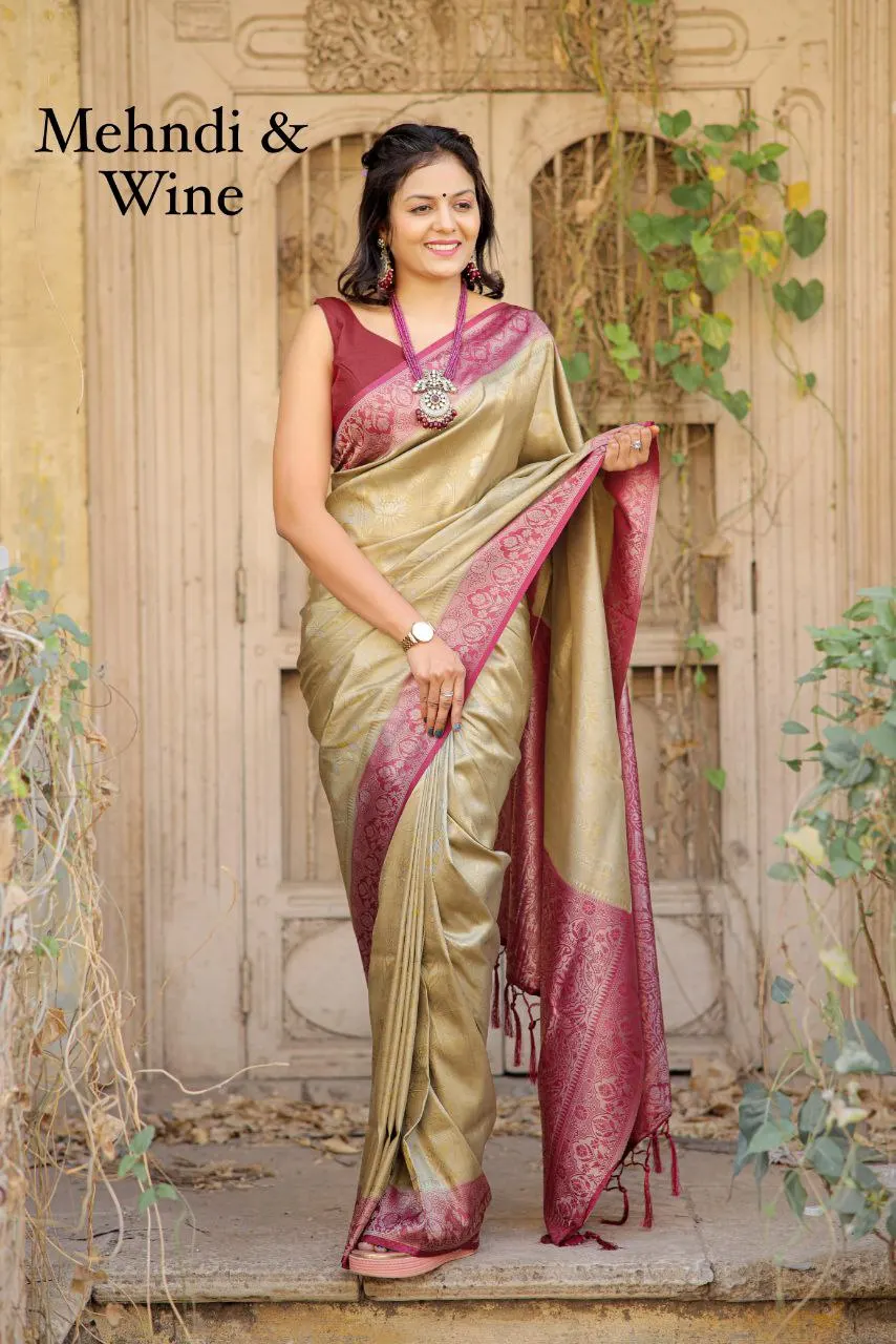 Pure kanjivaram 2gm Gold Zari Handloom Exclusive Silk Paithani Sarees from Maharashtra Classic Saree